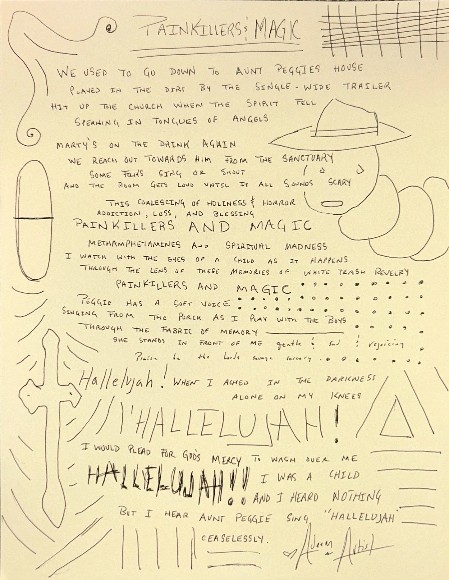 Handwritten Lyrics