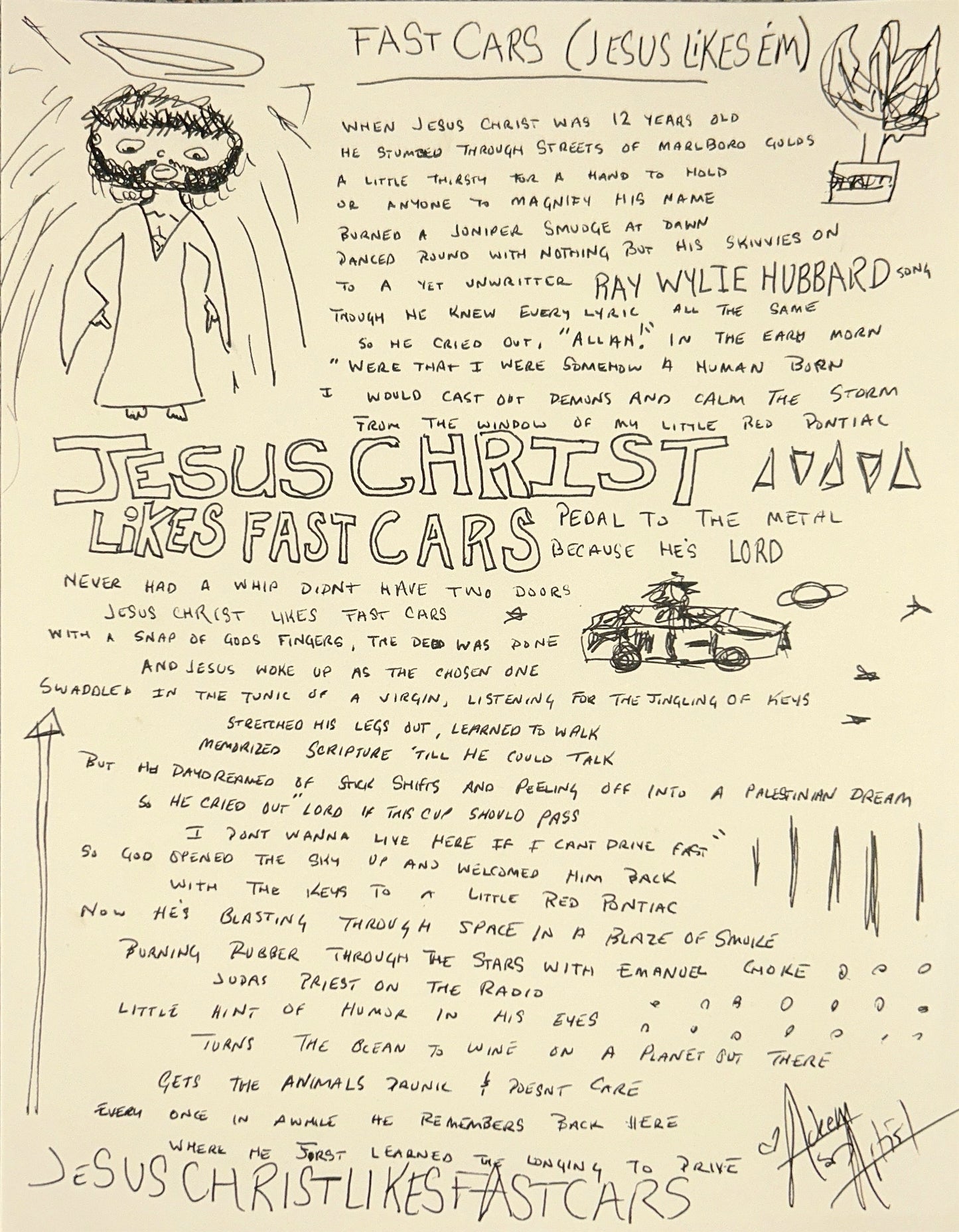 Handwritten Lyrics