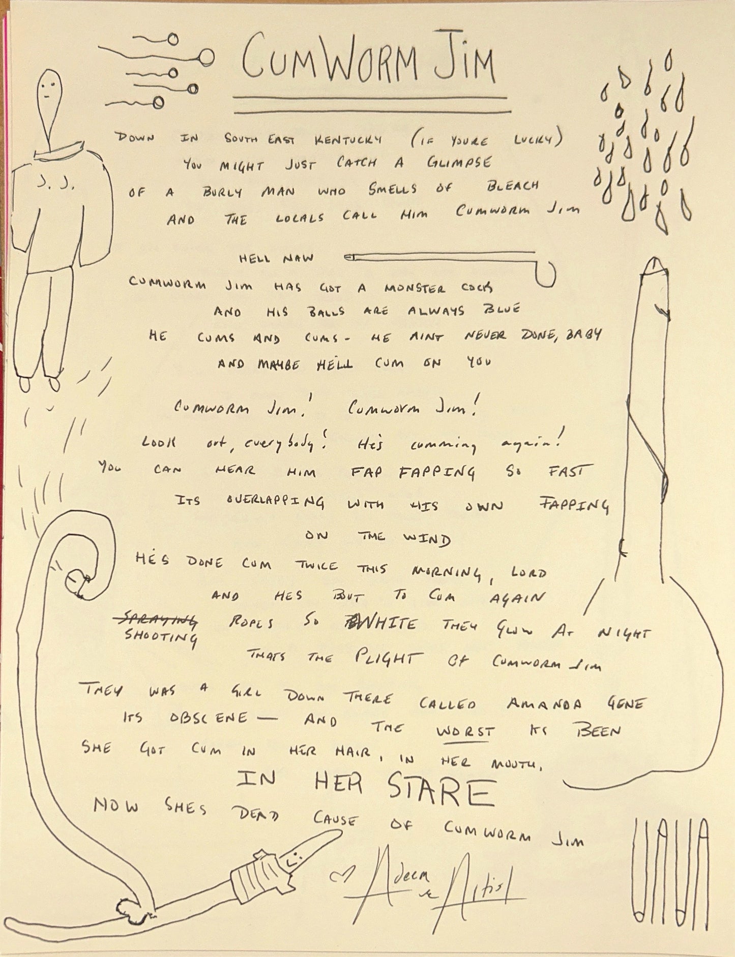 Handwritten Lyrics